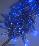 Светодиодная гирлянда No Brand 500 LED классическая 5 мм длина 28 метров с прозрачным проводом, свет синий (1150-02) - изображение 1