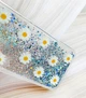 Чохол з плаваючими срібними блискітками на Samsung Galaxy S24 FE Фон ромашки (принт 41) - зображення 4