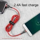 Кабель Micro USB BASEUS cafule |2.4A, 1M| (CAMKLF-B09) red - изображение 5