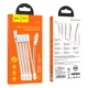 Кабель Hoco Lightning Magnetic absorption charging data cable U103 |1m, 2.4A| white - изображение 1