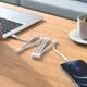 Кабель Hoco Lightning Magnetic absorption charging data cable U103 |1m, 2.4A| white - изображение 3