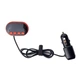 FM трансмиттер модулятор Multifunction H30BT Bluetooth USB MicroSD 2.4 А черный с красным - изображение 1