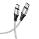 Кабель Hoco Type-C to Type-C Exquisito charging data cable X50 |1m, 5A, 100W| black - изображение 5