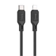 Кабель Hoco Type-C to Lightning cool silicone PD charging data cable X90 |1m, 20W, 3A| black - изображение 7
