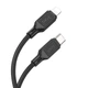 Кабель Hoco Type-C to Lightning cool silicone PD charging data cable X90 |1m, 20W, 3A| black - изображение 2