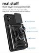 Чехол Camshield c кольцом-подставкой на Tecno POVA Neo 3 (black) - изображение 3