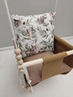 Дитяча гойдалка Happy Vita Craft зайчики білочки косулі коричнева - зображення 3