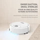 Робот акумуляторний пилосос ASD 6V Sweeping Robot для сухого прибирання, потужний, автоматичний Білий - зображення 14