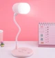 Настільна лампа 3в1 UTM L4 Wireless Charger бездротова зарядка для телефону + bluethooth колонка Рожева - зображення 2