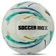 Мяч футбольный №5 PU ламин. SOCCERMAX (№5, 5 сл., сшитый вручную, Белый-бирюзовый) (FB-8070_Белый-бирюзовый) - изображение 1