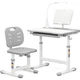 Комплект парта и стул Evo-kids Evo-17 Ergo (стол+стул+полка+лампа) Grey, Evo-17 G Ergo - изображение 1