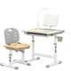 Комплект парта и стул Evo-kids Evo-17 Ergo (стол+стул+полка+лампа) Grey, Evo-17 G Ergo - изображение 2