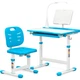 Комплект парта и стул Evo-kids Evo-17 Ergo (стол+стул+полка+лампа) Blue, Evo-17 BL Ergo - изображение 1