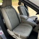 Накидки на сидіння для автомобіля з алькантари Lux Великі світло-сірі стільники Преміум Повний комплект - изображение 4