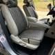 Універсальні накидки на сидіння авто з алькантари Lux Великі темно-сірі стільники Преміум Повний комплект - изображение 4