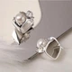 Сережки срібло сучасний стильний стильний silver italy 1151 - зображення 1