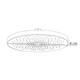 Лейка для верхнего душа Qtap Hlavova D 230 мм округлая QTHLA107CRM45787 Chrome/WhiteSD00051911 - изображение 2