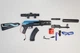 Дитячий іграшковий автомат на орбізах Орбіган AK-47 Чорно-синій гідрогелевими кулями Гель бластер акумуляторний + 2000 орбізів - зображення 2