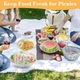 Універсальні кришки пакети на гумці для зберігання продуктів у холодильнику кришка-чохол набір 100 шт - зображення 10