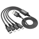 Кабель HOCO Combo 4-in-1 2Lightning+Type-C+Micro USB Super charging cable X76 |1M, 2A| - изображение 4