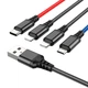 Кабель HOCO Combo 4-in-1 2Lightning+Type-C+Micro USB Super charging cable X76 |1M, 2A| - изображение 7