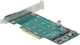 Adapter Delock PCI Express x8 - 2 x NVMe M.2 Key M (89045) - obraz 3