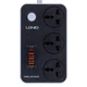 Переноска з юсб Мережевий Подовжувач LDNIO SC3412 3 ports / PD / 3USB QC 3.0 2 м - зображення 1