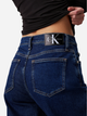 Jeansy rurki damskie z wysokim stanem Calvin Klein Jeans J20J223890-1BJ 32-32 Granatowe (8720639092536) - obraz 4