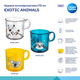 Canpol babies Кружка антипідслизгова EXOTIC ANIMALS - Блакитний 2/100_trans - изображение 3