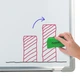 Губка магнитная для сухостираемых досок и флипчартов AXENT WAVE, 11x5.7x2.2см, зененая 9804-05-A - изображение 3