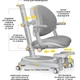 Детское кресло Mealux Ortoback Plus Grey (обивка серая однотонная), Y-508 G Plus - изображение 2