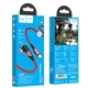 Кабель Hoco Type-C to Lightning Orbit PD data cable U100 |1.2m, 20W| red - изображение 4