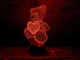 Сменная пластина для 3D ламп "Мишка с сердцем" 3DTOYSLAMP - изображение 1