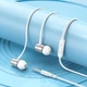 Наушники Hoco Spring metal universal earphones with mic M108 серебристые - изображение 4