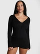 Пижамный комбинезон женский хлопковый Victoria's Secret 999688812 M Черный (1159809642) - изображение 1