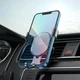 Держатель для телефона в автомобиль Hoco CA56 Plus Armor metal gravity car holder Black - изображение 2