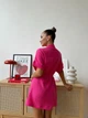 Женский халат COSY Hawaii из муслина M, малиновый (M22) - изображение 2