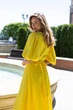 Сарафан із льна однотонний Elegance жовтий розмір M - зображення 5