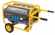 Бензиновый генератор Powermat PM-AGR-3000M2K 2.8/3 кВт 12/230 В 15 л на колесиках однофазный 4-х тактный с ручным запуском медная обмотка - изображение 1