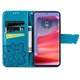 Чехол-книжка с рисунком UniCase Butterfly Pattern для Motorola Edge 50 Fusion - Blue - изображение 2