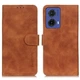 Чохол-книжка з застібкою KHAZNEH Retro Wallet для Motorola Moto G85 - Brown - зображення 1