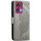 Чохол-книжка з малюнком UniCase Butterfly Pattern для Motorola Edge 50 Fusion - Grey - зображення 5