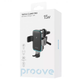 Автодержатель с беспроводной зарядкой Proove Triple Clamp Pro 15W Metal Gray - изображение 5