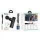 Фітнес-масажер для м'язів з 4 насадками Hoco HP50 Еlectric mini silent Massager Black |10h, 2000mah, Type-C| Чорний - зображення 6