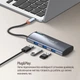 USB-хаб ColorWay USB-C - 3xUSB-A 3.0 HDMI 4K USB-C PD 100W Dark Grey (CW-HUB01) - изображение 15