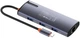 USB-хаб ColorWay USB-C - 3xUSB-A 3.0 USB-A 2.0 RJ-45 USB-C PD 100W Dark Grey (CW-HUB03) - изображение 6