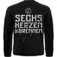 Футболка з довгим рукавом Rammstein "Sechs Herzen Die Brennen", Розмір XXL - изображение 2