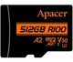 Карта памяти MicroSDXC 512 ГБайт Apacer U3 A2 + adapter AP512GMCSX10U8-R - изображение 2