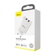 Мережевий Зарядний Пристрій Baseus 2 USB 10.5W 2A CCFS-R White - зображення 2