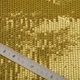 Трикотаж паєтка 228 г/м2, блискуча, блискуча тканина для вечірнього одягу жовта - зображення 4